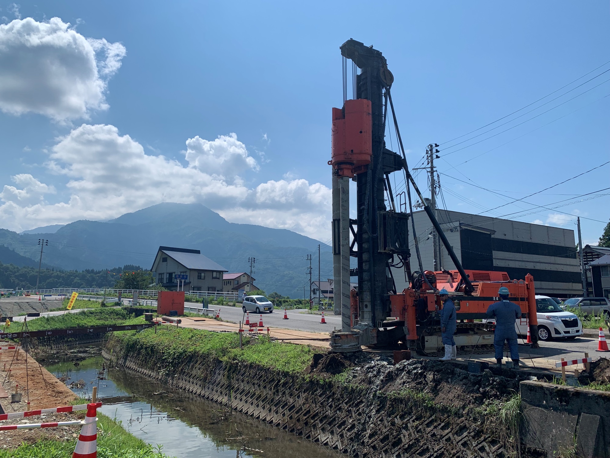 一般国道291号 国交加 西泉田バイパス迂回路工事